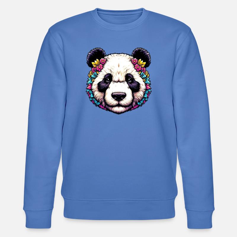 Panda - Stanley/Stella Unisex Bio-Sweatshirt CHANGER  - Blau