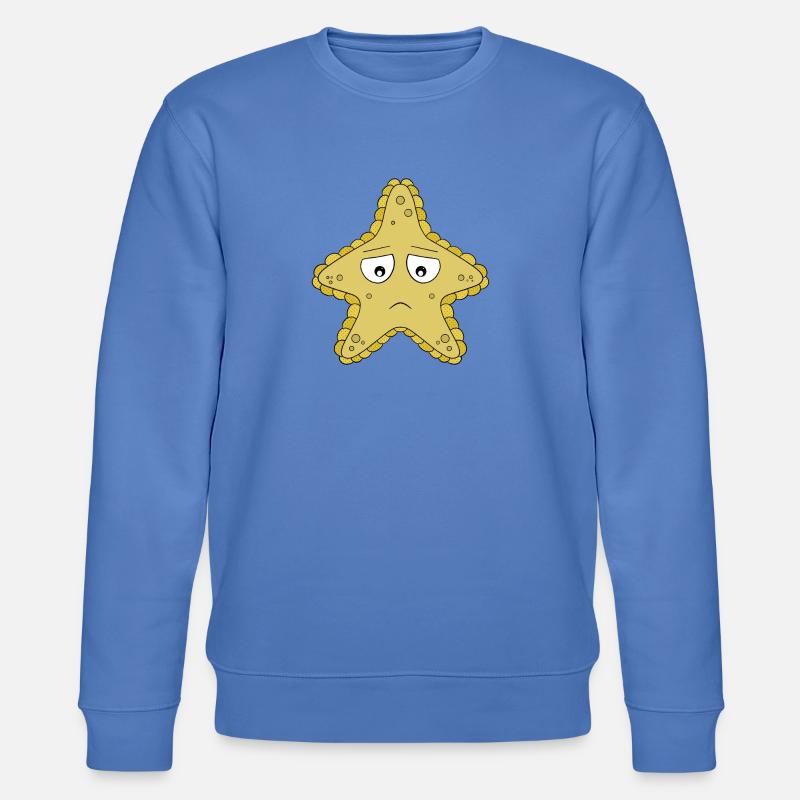 Trauriger Seestern - Stanley/Stella Unisex Bio-Sweatshirt CHANGER  - Blau