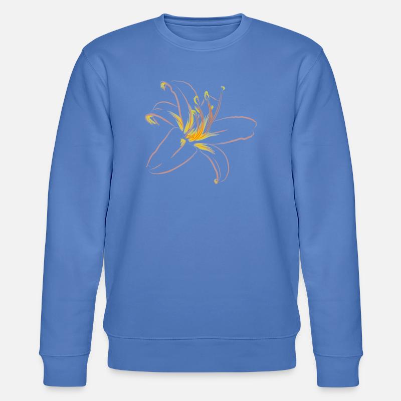 HELLROSA LILIE - Stanley/Stella Unisex Bio-Sweatshirt CHANGER  - Blau