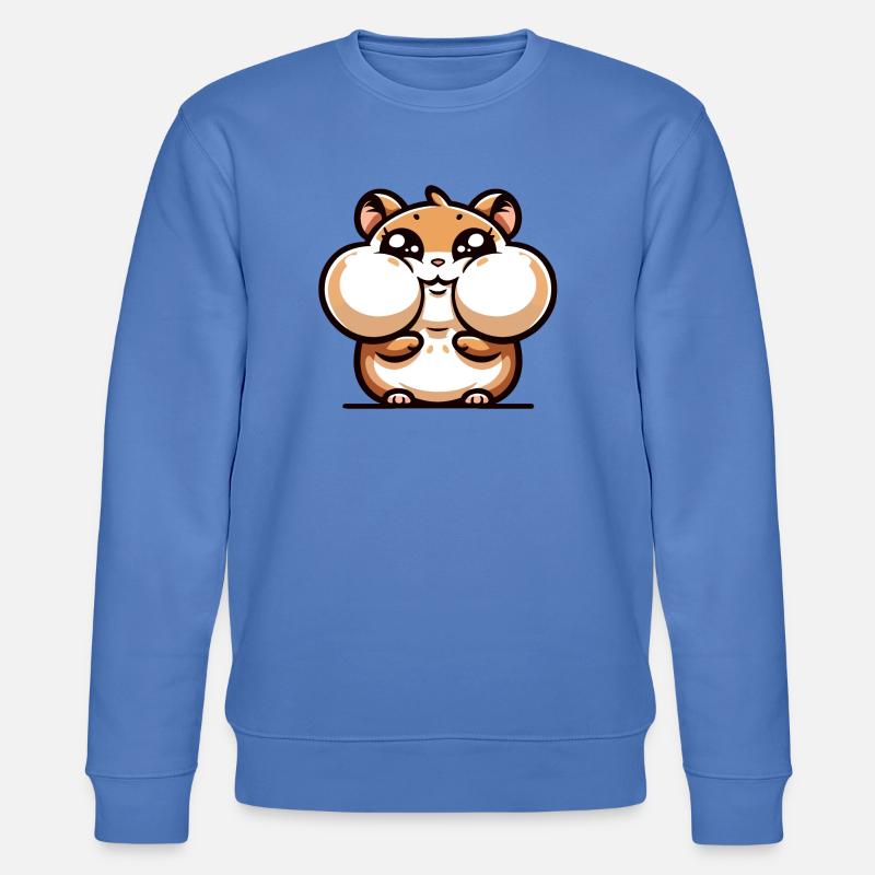 Ein Hamster im Cartoon-Stil - Stanley/Stella Unisex Bio-Sweatshirt CHANGER  - Blau