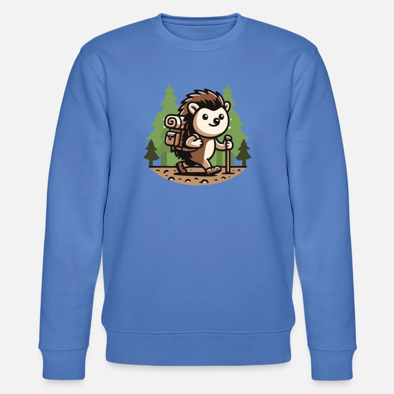 Wanderwanderer: Der Wanderigel - Stanley/Stella Unisex Bio-Sweatshirt CHANGER  - Blau