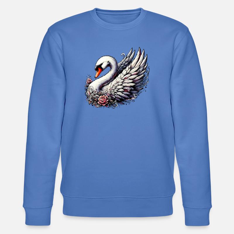 Schwan - Stanley/Stella Unisex Bio-Sweatshirt CHANGER  - Blau