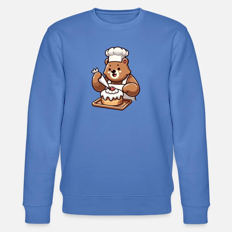 Baker Bear: Der Kuchenbeschwörer - Stanley/Stella Unisex Bio-Sweatshirt CHANGER  - Blau