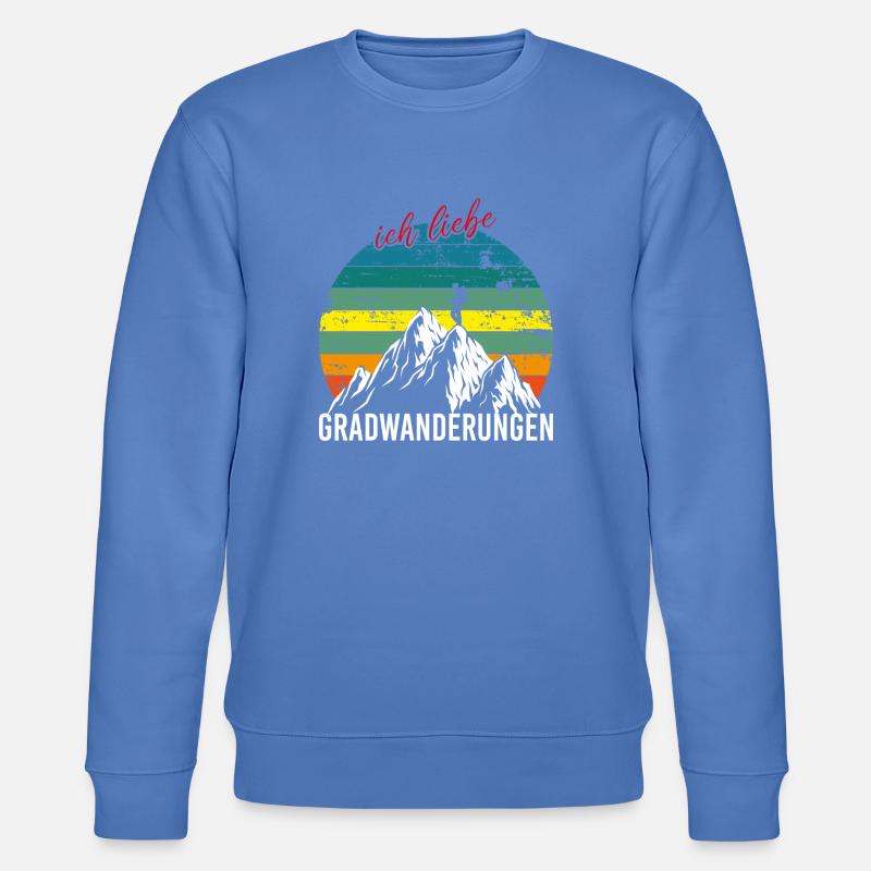 Wandern Klettern Bergsteigen - Stanley/Stella Unisex Bio-Sweatshirt CHANGER  - Blau