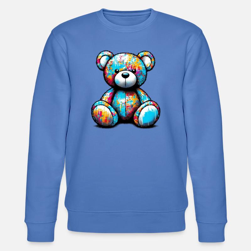 Orso orsacchiotto Teddybär - Stanley/Stella Unisex Bio-Sweatshirt CHANGER  - Blau