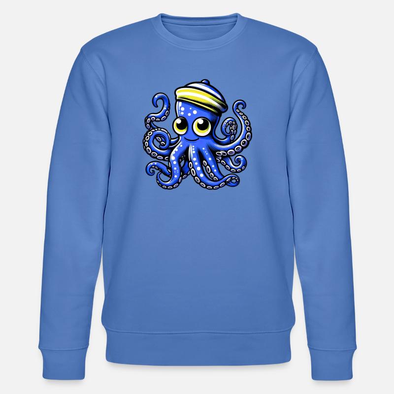Octopus - Stanley/Stella CHANGER Unisex Organic Sweatshirt - bright blue