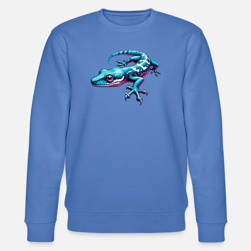 Gecko - Stanley/Stella Unisex Bio-Sweatshirt CHANGER - Blau