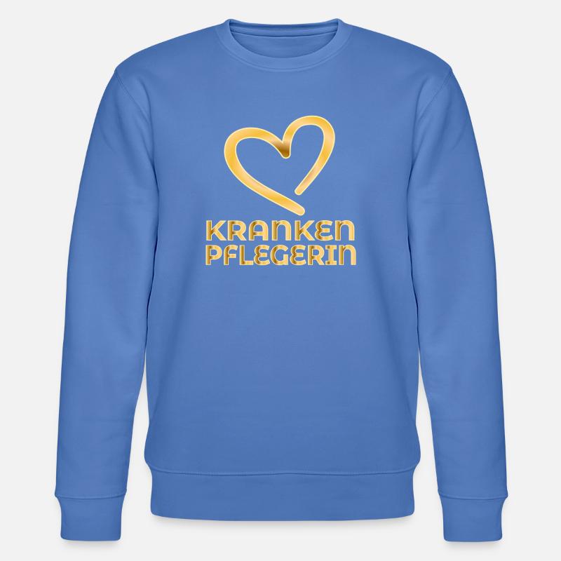 DANKESCHÖN KRANKENPFLEGERIN - Stanley/Stella Unisex Bio-Sweatshirt CHANGER  - Blau