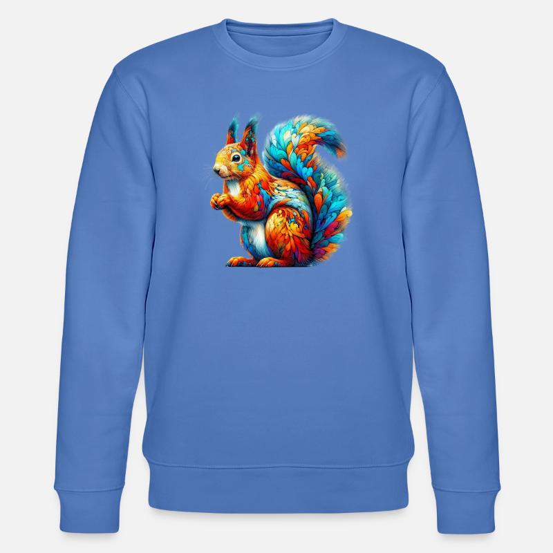 Eichhörnchen - Stanley/Stella Unisex Bio-Sweatshirt CHANGER  - Blau