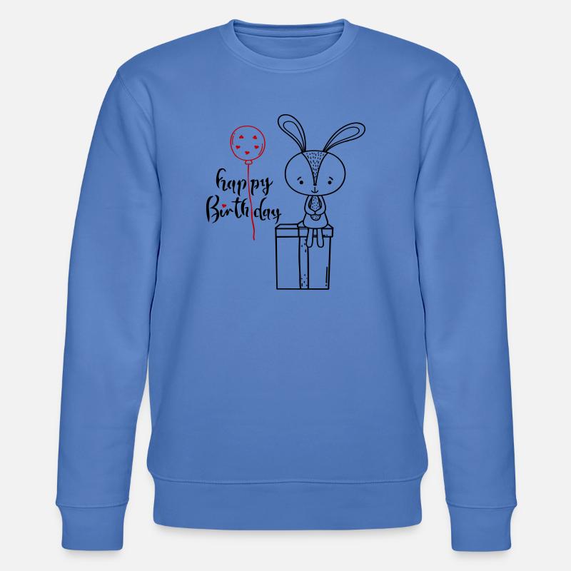 Happy Birthday - Stanley/Stella CHANGER Unisex Organic Sweatshirt - bright blue