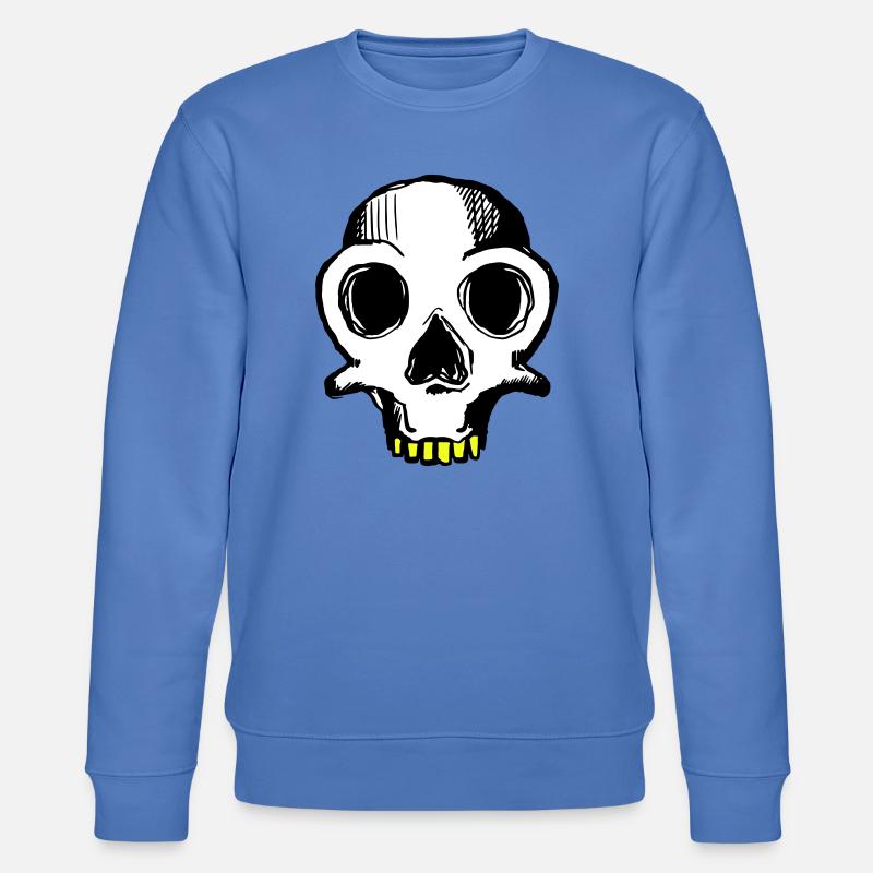 Skull (dreifarbig) - Stanley/Stella Unisex Bio-Sweatshirt CHANGER  - Blau