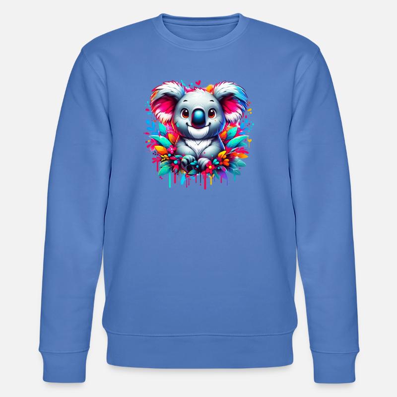 Koala - Stanley/Stella CHANGER Unisex Organic Sweatshirt - bright blue
