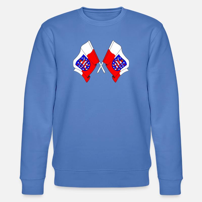 Deux drapeaux traversent la Thuringe - Sweat bio CHANGER Stanley/Stella Unisexe - bleu