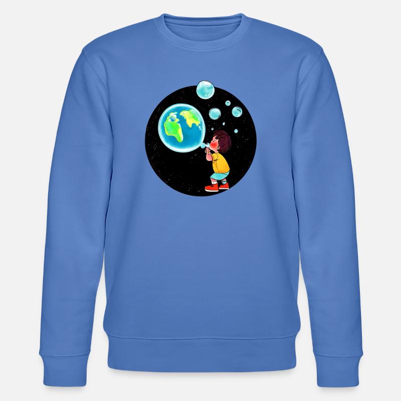 Planet Erde - Stanley/Stella Unisex Bio-Sweatshirt CHANGER  - Blau