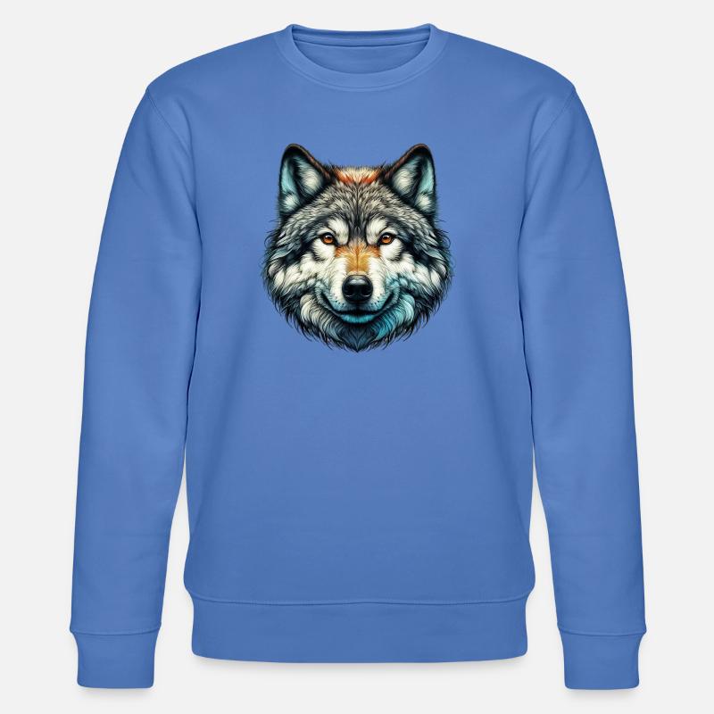 Wolf - Stanley/Stella Unisex Bio-Sweatshirt CHANGER - Blau