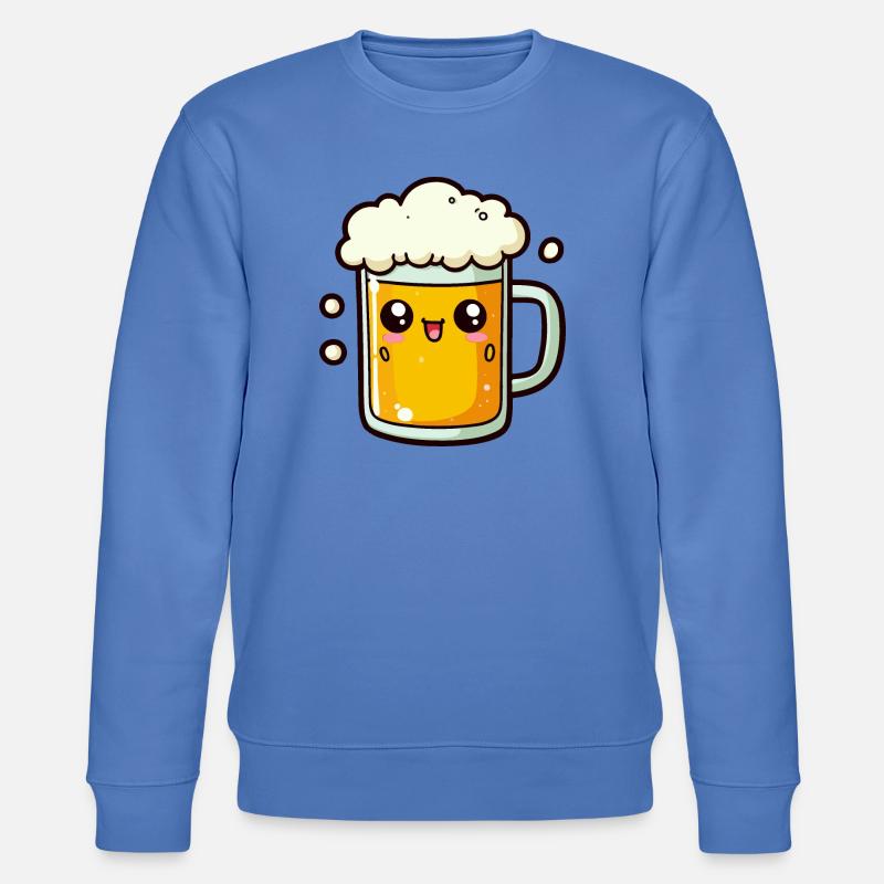 Comic Bier - Stanley/Stella Unisex Bio-Sweatshirt CHANGER  - Blau