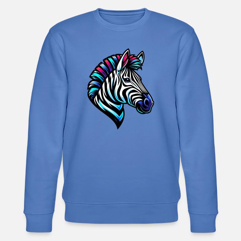 Zebra - Stanley/Stella Unisex Bio-Sweatshirt CHANGER  - Blau