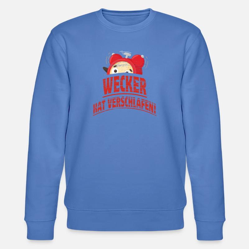 Wecker hat verschlafen - Stanley/Stella Unisex Bio-Sweatshirt CHANGER  - Blau