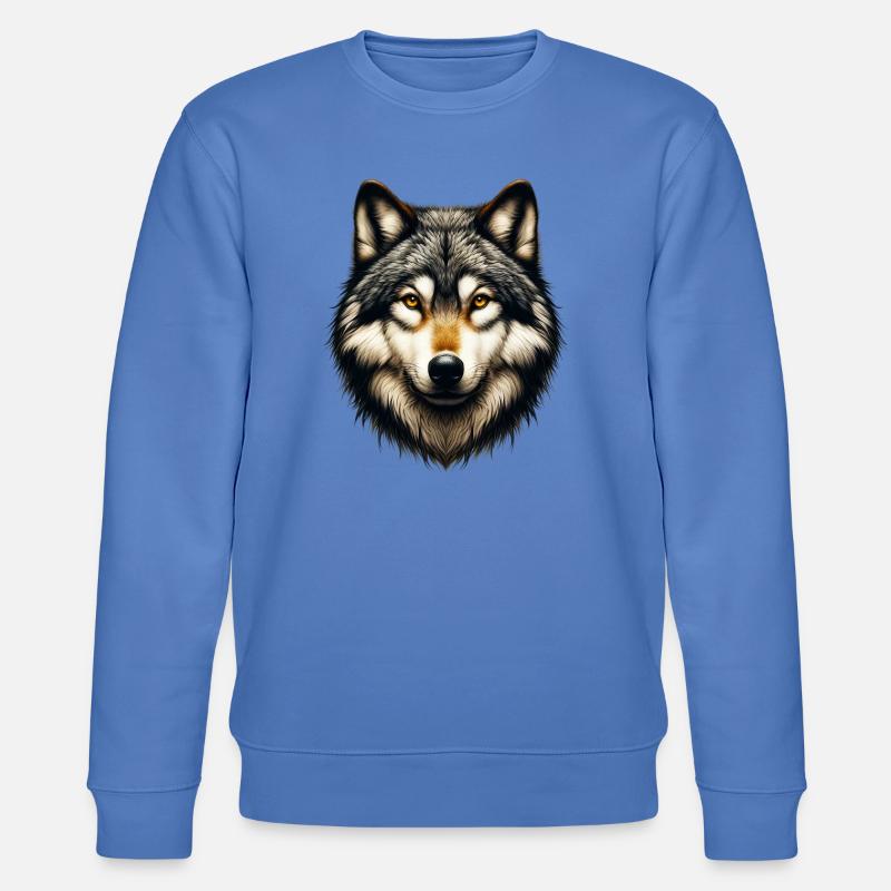 Wolf - Stanley/Stella Unisex Bio-Sweatshirt CHANGER - Blau