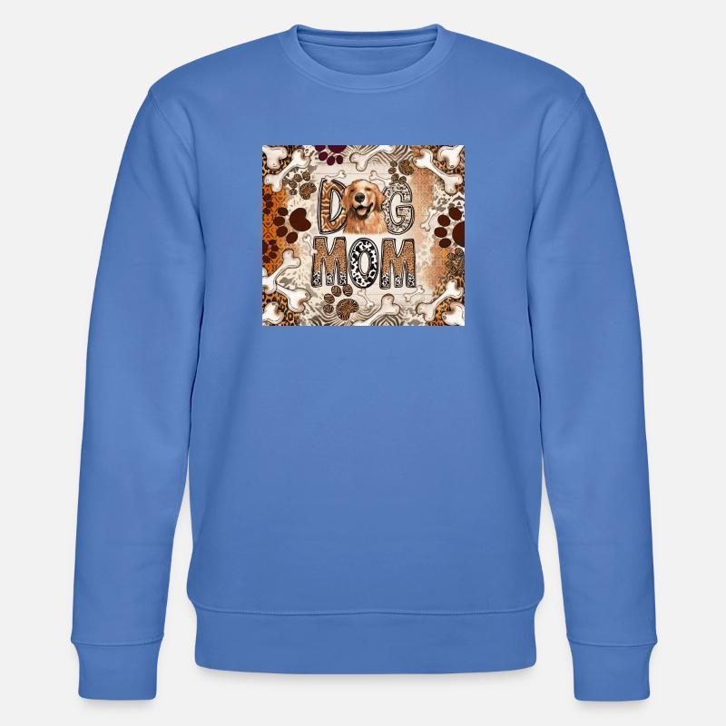 Chien Maman Imprimé Léopard - Sweat bio CHANGER Stanley/Stella Unisexe - bleu