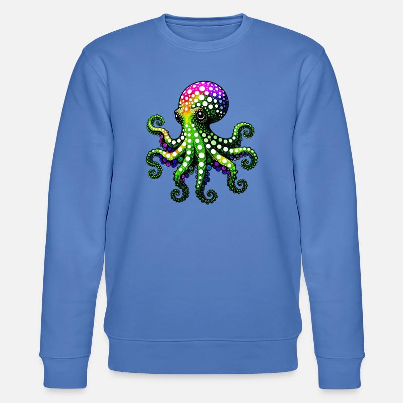 Krake - Stanley/Stella Unisex Bio-Sweatshirt CHANGER - Blau
