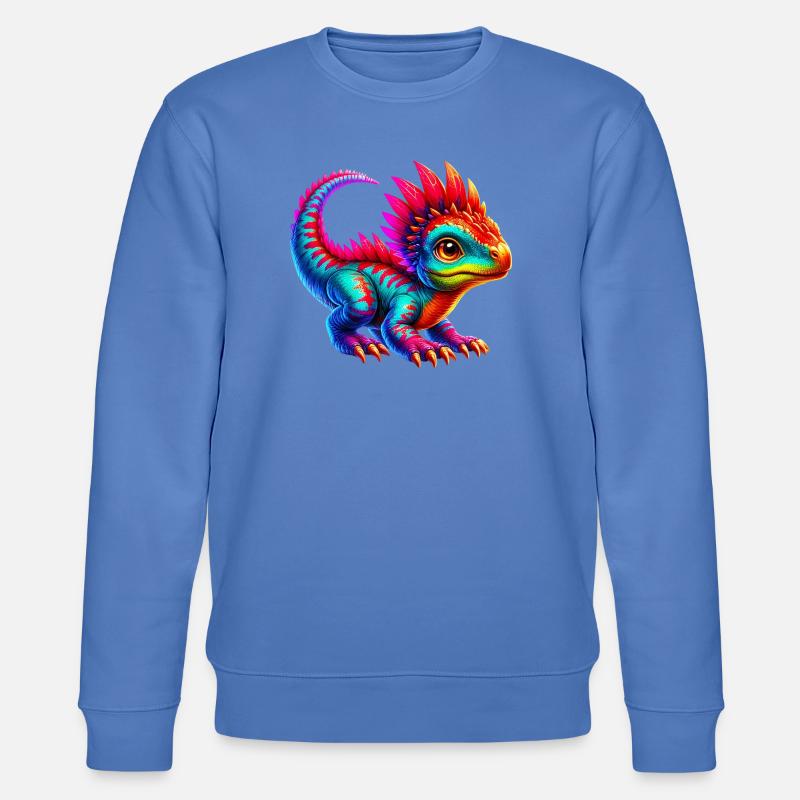 Dinosaurier - Stanley/Stella Unisex Bio-Sweatshirt CHANGER  - Blau