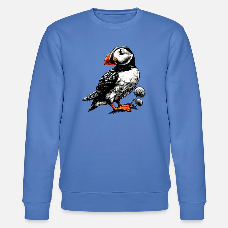 Papageitaucher - Stanley/Stella Unisex Bio-Sweatshirt CHANGER  - Blau