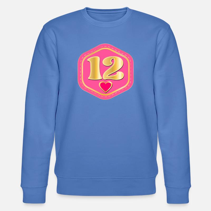 Numéro Douze - Douzième Anniversaire - Sweat bio CHANGER Stanley/Stella Unisexe - bleu