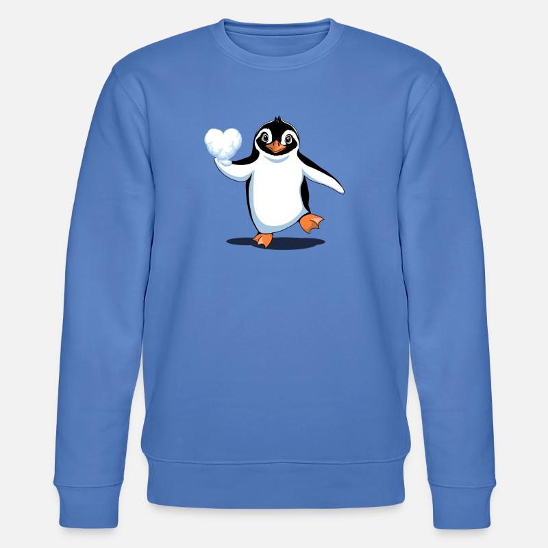 Verliebter Pinguin - Stanley/Stella Unisex Bio-Sweatshirt CHANGER  - Blau