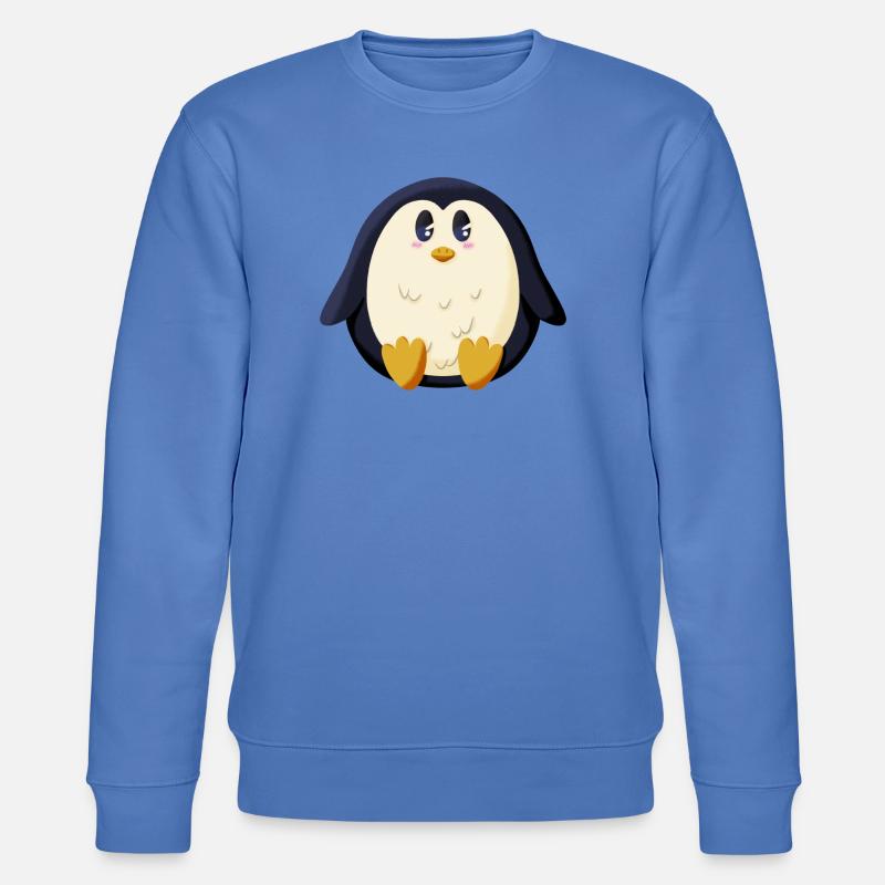 Pummeliger Pinguin - Stanley/Stella Unisex Bio-Sweatshirt CHANGER  - Blau