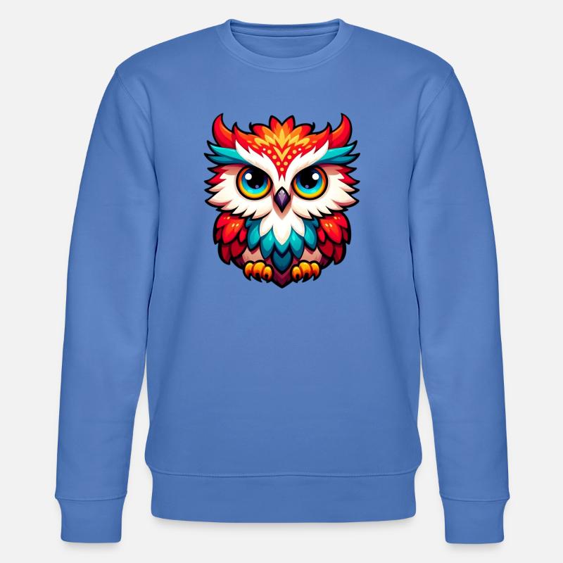 Eule - Stanley/Stella Unisex Bio-Sweatshirt CHANGER  - Blau