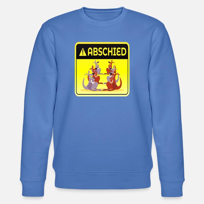 ABSCHIED KOLLEGEN TEAM GRUPPE - KÄNGURUS - Stanley/Stella Unisex Bio-Sweatshirt CHANGER  - Blau