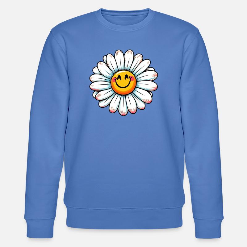 Gänseblümchen - Stanley/Stella Unisex Bio-Sweatshirt CHANGER  - Blau