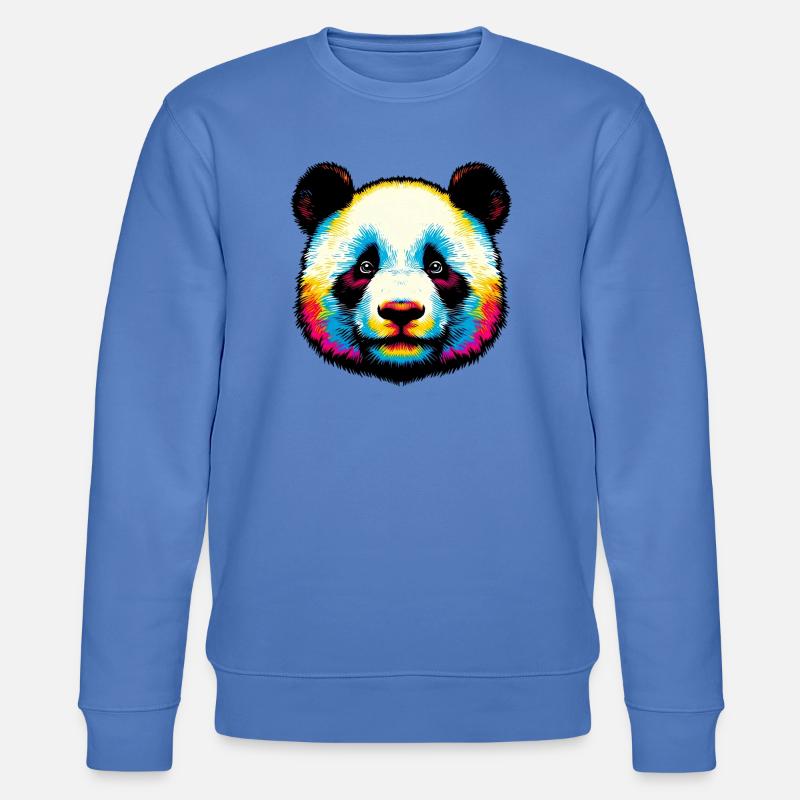 Panda - Sweat bio CHANGER Stanley/Stella Unisexe - bleu