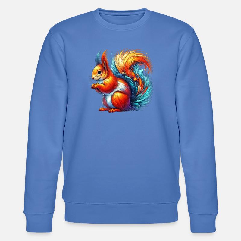 Eichhörnchen - Stanley/Stella Unisex Bio-Sweatshirt CHANGER  - Blau