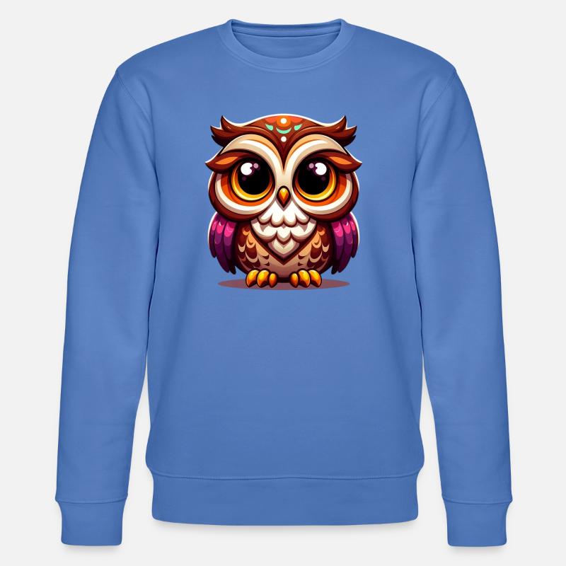 Eule - Stanley/Stella Unisex Bio-Sweatshirt CHANGER  - Blau