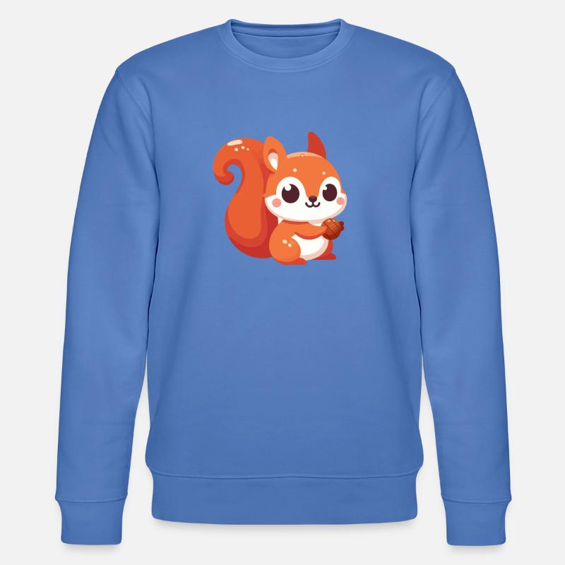 Chibi Squirrel Kawaii - Stanley/Stella CHANGER Unisex Organic Sweatshirt - bright blue