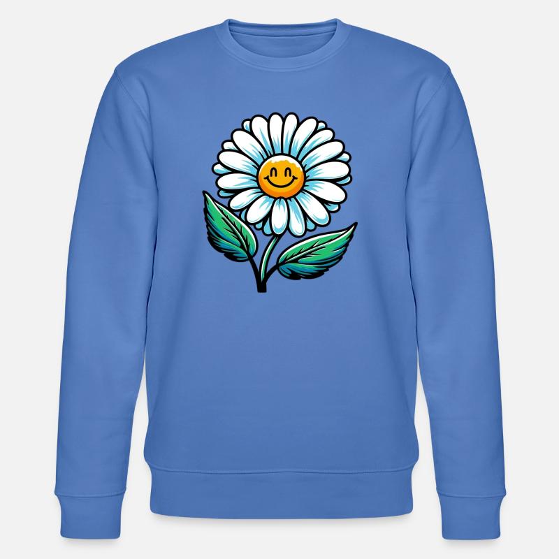 Gänseblümchen - Stanley/Stella Unisex Bio-Sweatshirt CHANGER  - Blau