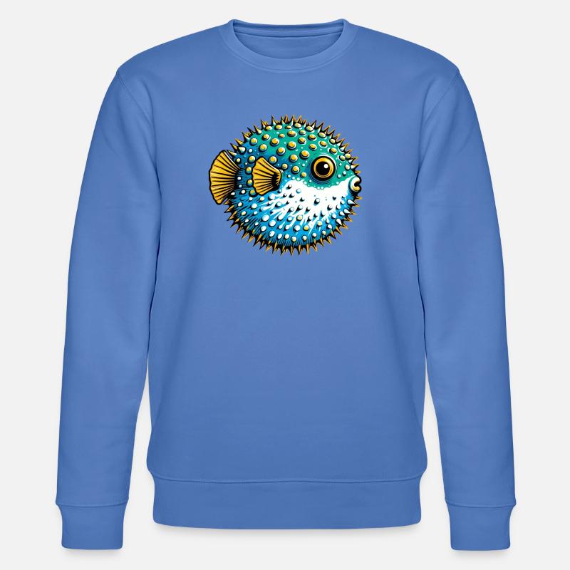 Kugelfisch - Stanley/Stella Unisex Bio-Sweatshirt CHANGER  - Blau