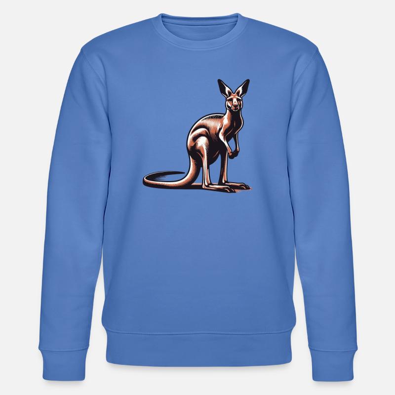 Känguru - Stanley/Stella Unisex Bio-Sweatshirt CHANGER - Blau
