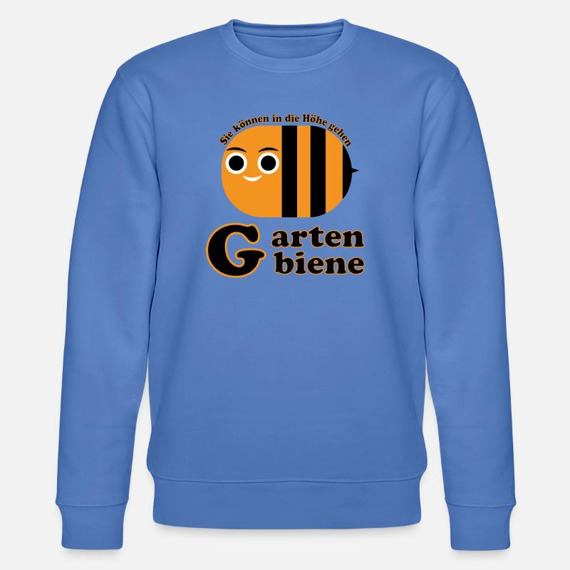 bee/ garden bee - Stanley/Stella CHANGER Unisex Organic Sweatshirt - bright blue