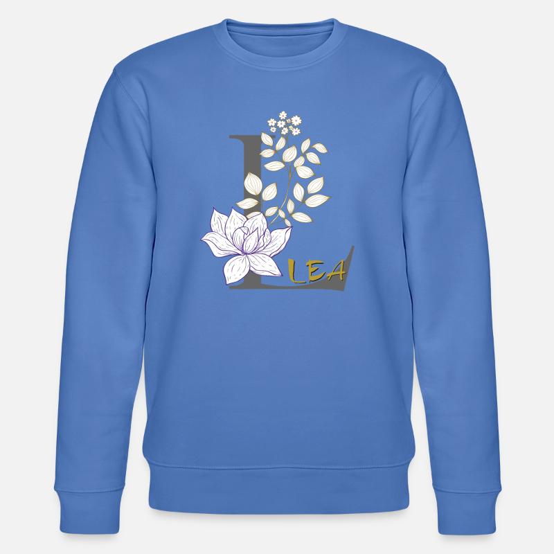 Buchstabe L Initiale Lea - Stanley/Stella Unisex Bio-Sweatshirt CHANGER  - Blau