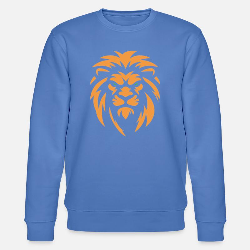 Wütender Löwe - Stanley/Stella Unisex Bio-Sweatshirt CHANGER  - Blau