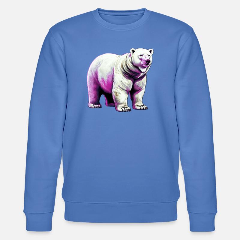 Weißer Eisbär - Stanley/Stella Unisex Bio-Sweatshirt CHANGER  - Blau