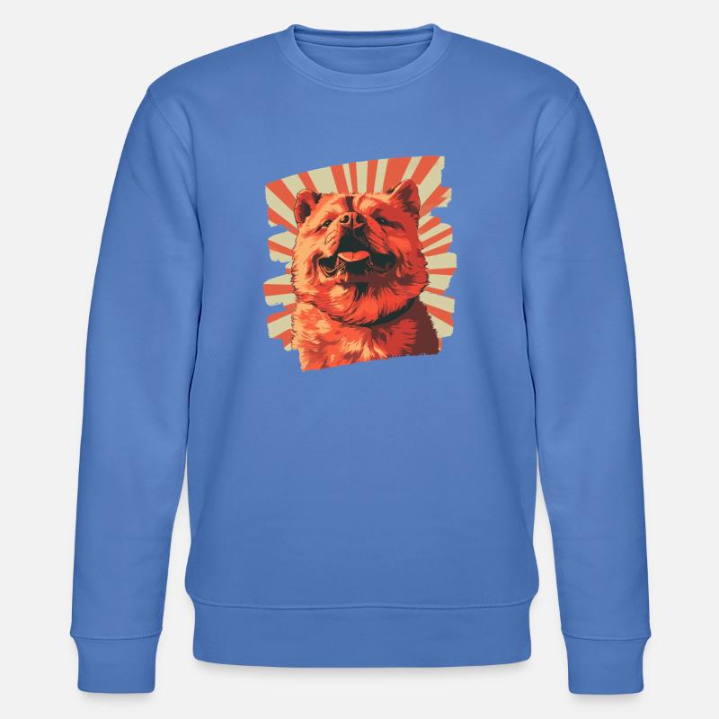 Chow Chow - Stanley/Stella Unisex Bio-Sweatshirt CHANGER  - Blau