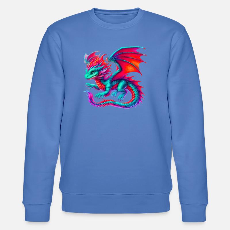 Drache - Stanley/Stella Unisex Bio-Sweatshirt CHANGER  - Blau