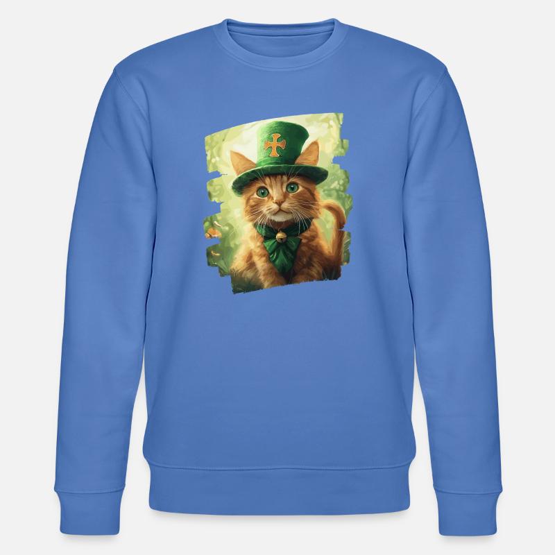 Chat de la Saint-Patrick - Sweat bio CHANGER Stanley/Stella Unisexe - bleu