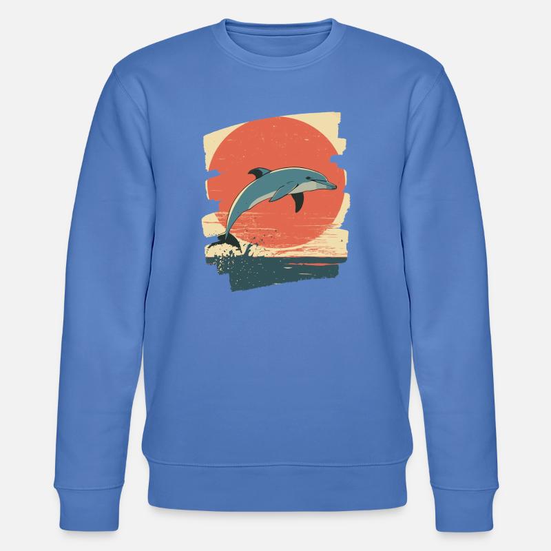 Delfin - Stanley/Stella Unisex Bio-Sweatshirt CHANGER  - Blau