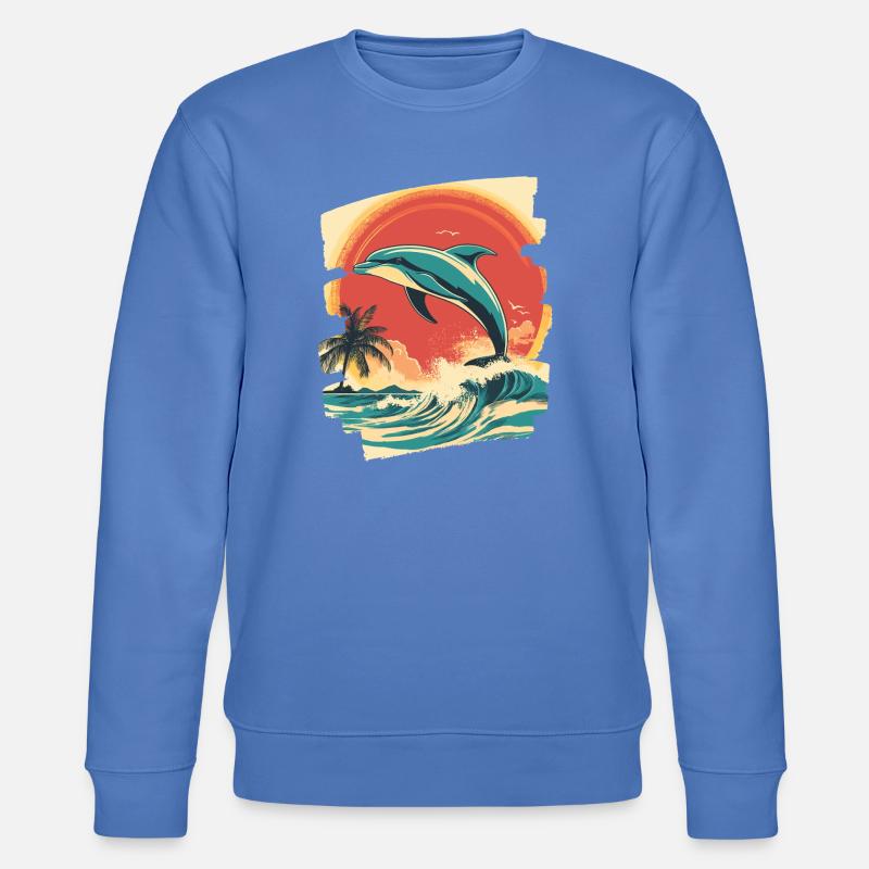 Delfin - Stanley/Stella Unisex Bio-Sweatshirt CHANGER  - Blau