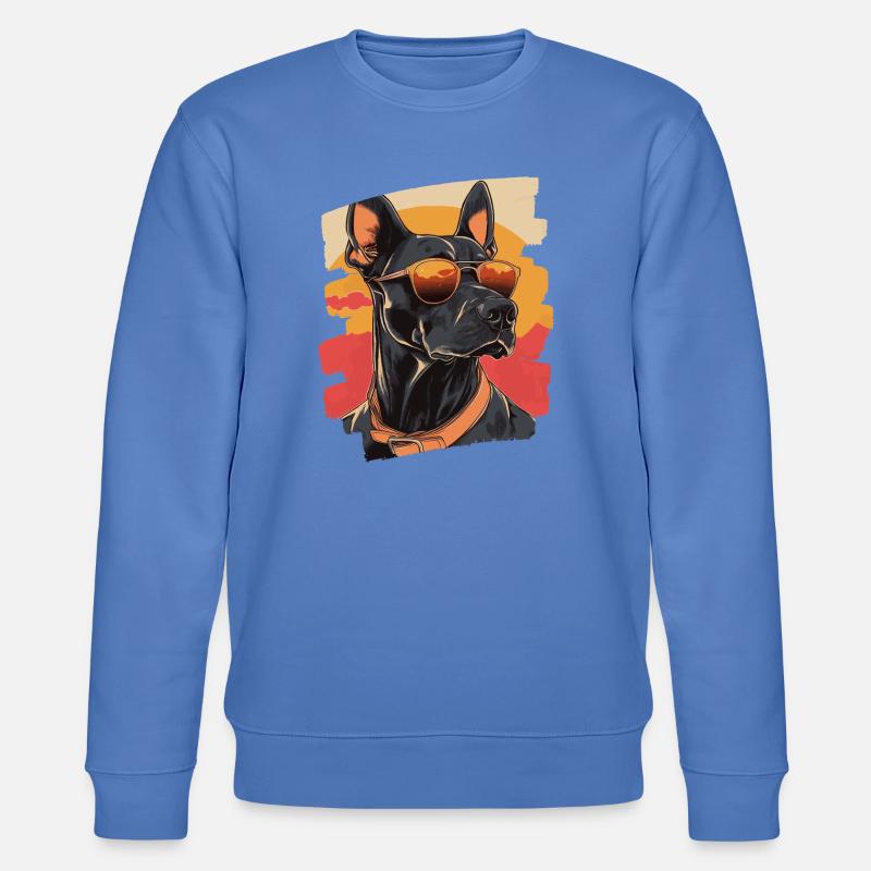 Dobermann - Stanley/Stella Unisex Bio-Sweatshirt CHANGER  - Blau